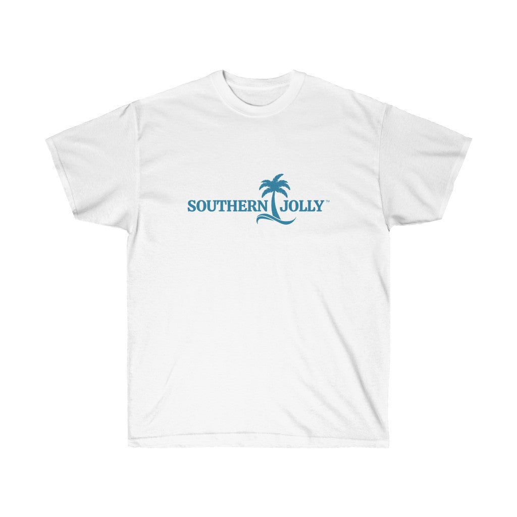 White T-Shirt With Southern Jolly Logo