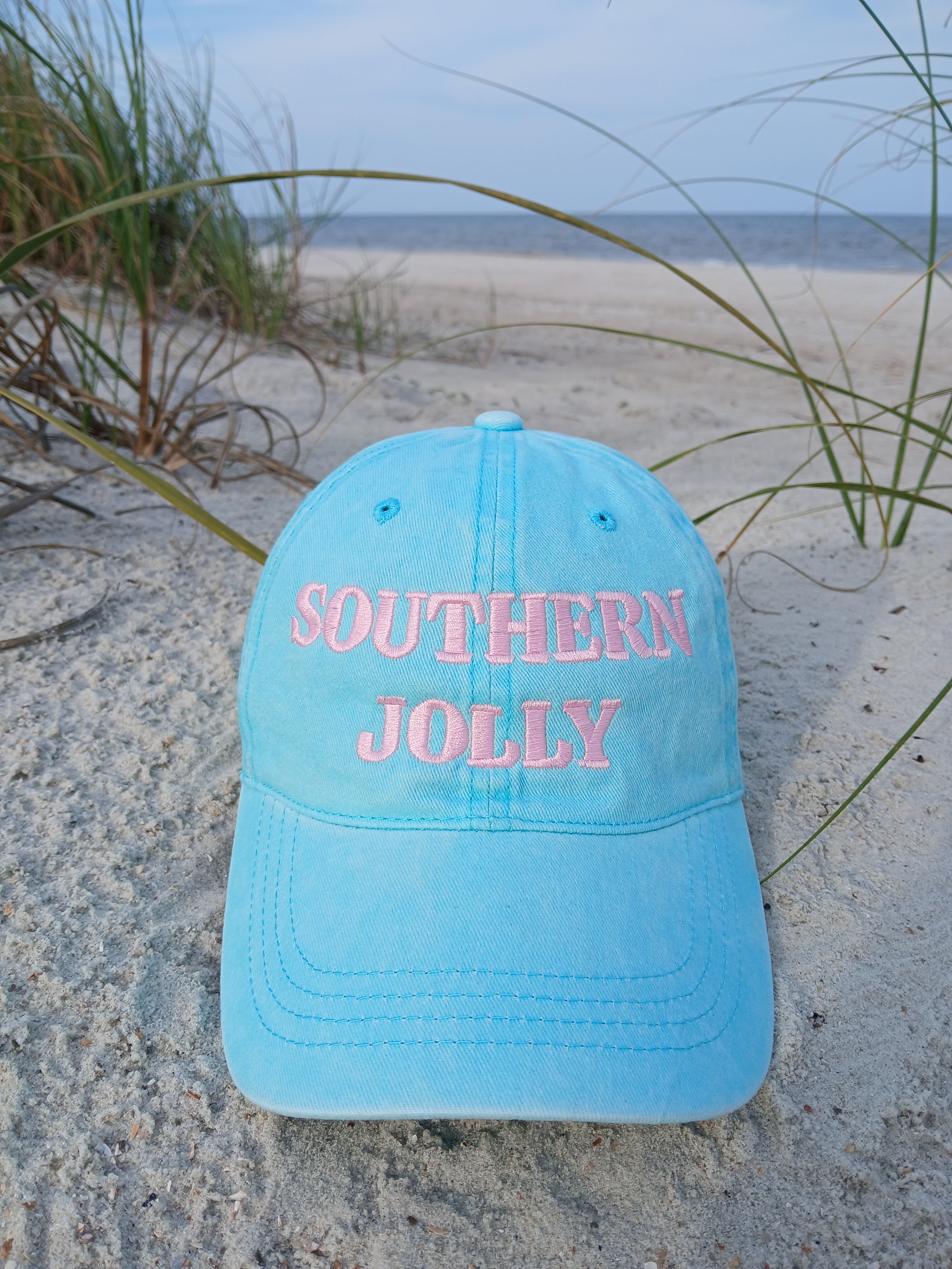 Baseball Cap Featuring Southern Jolly Embroidered Text