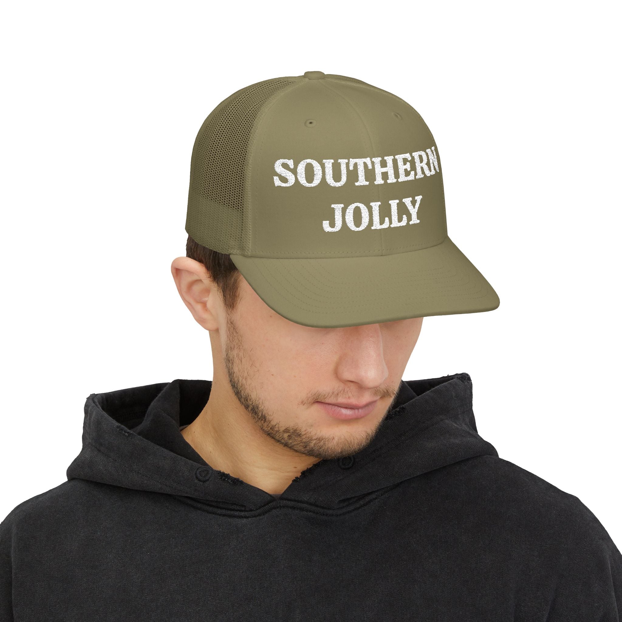 Snapback Trucker Cap With Southern Jolly Embroidery