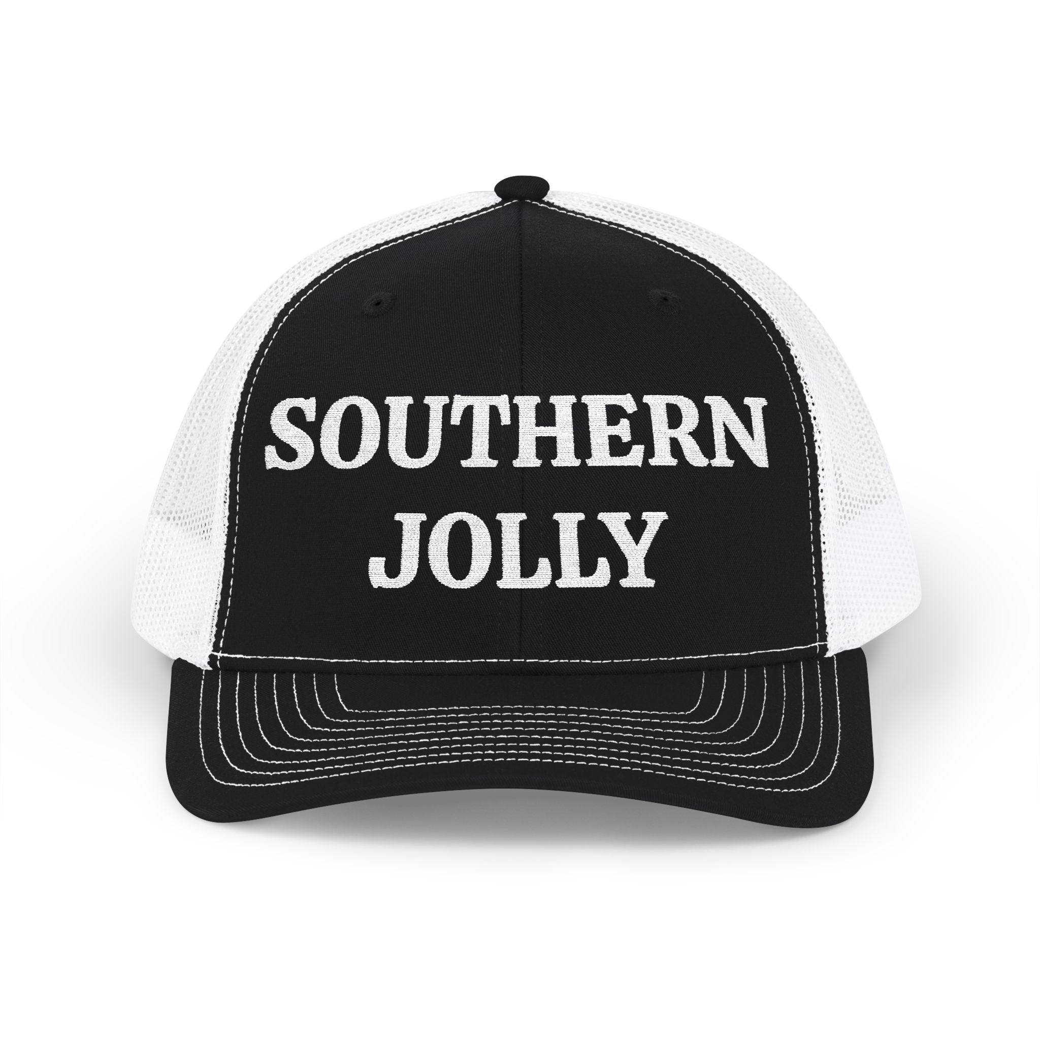 Snapback Trucker Cap With Southern Jolly Embroidery