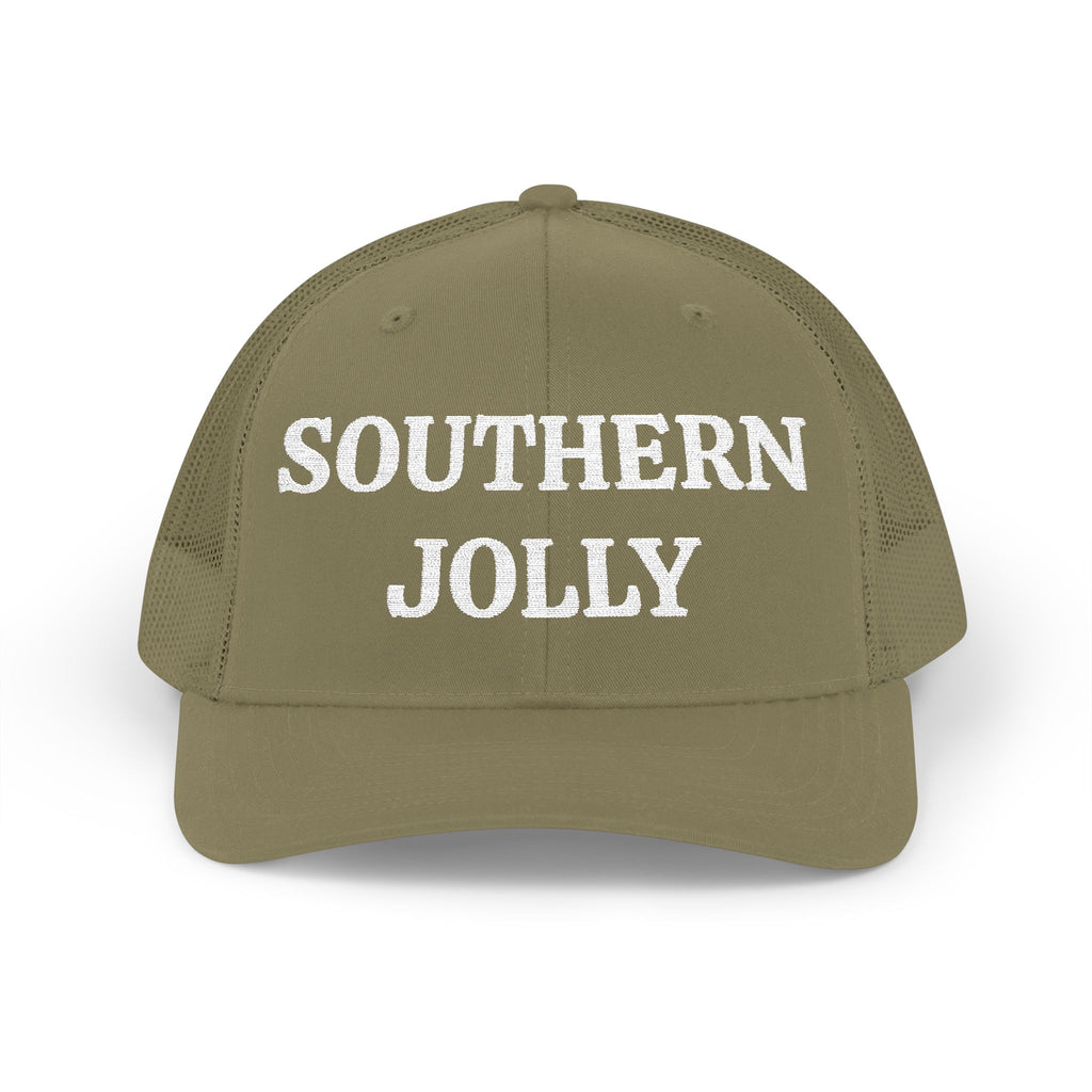 Green cap with Southern Jolly Embroidery