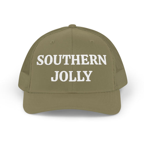 Snapback Trucker Cap With Southern Jolly Embroidery