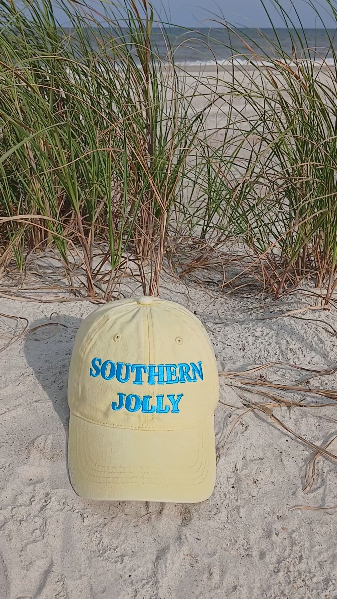 Baseball Hat Featuring Southern Jolly Embroidered Text