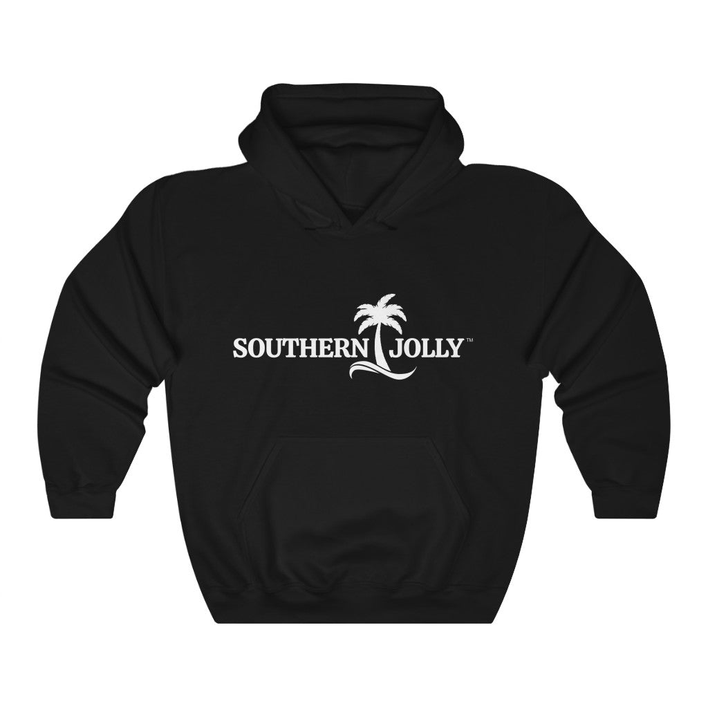 Black Hooded Sweatshirt With Southern Jolly Logo
