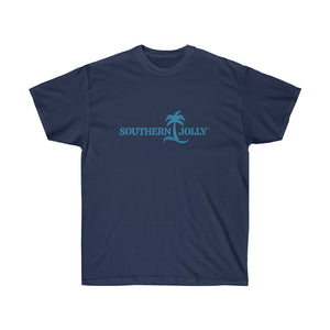 Navy T-Shirt With Southern Jolly Logo