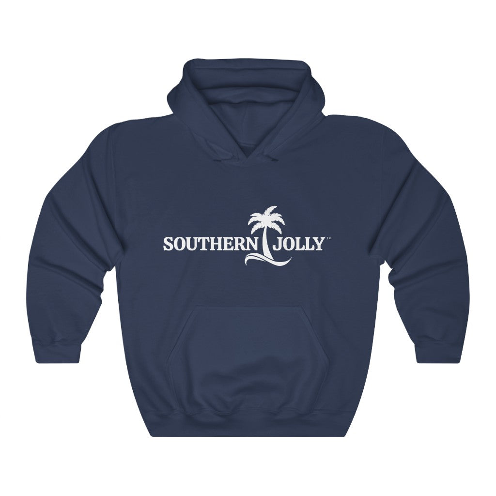 Navy Hooded Sweatshirt With Southern Jolly Logo